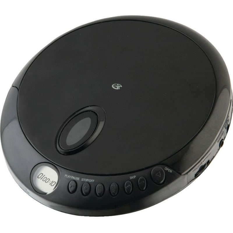 GPX PC301B Portable CD Player with Stereo Earbuds and Anti-Skip Protection (PC301B),Black, Single - Image 1